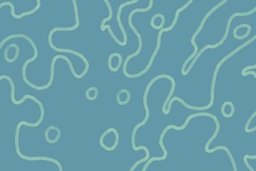 Teal background with fluid circular line pattern, elegant modern abstract wallpaper