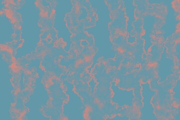 Obraz premium Abstract blue and coral marble texture with soft organic flow, modern artistic background