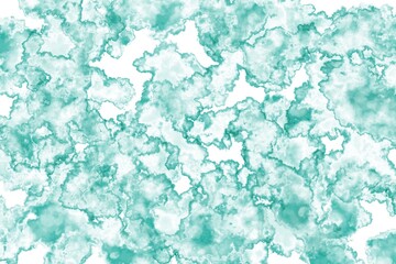 Mint and aqua abstract marble pattern with fluid organic flow