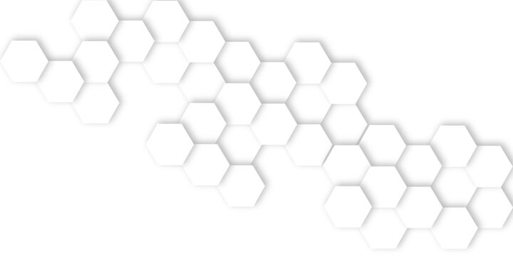 creative honeycomb pattern with white light hexagons and perfect for a modern, minimalist background or decorative element luxury pattern vector white background.