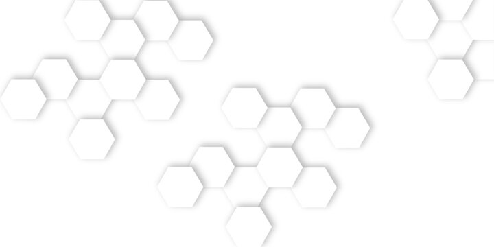 creative honeycomb pattern with white  light  hexagons and perfect for a modern, minimalist background or decorative element  luxury pattern vector white background.	