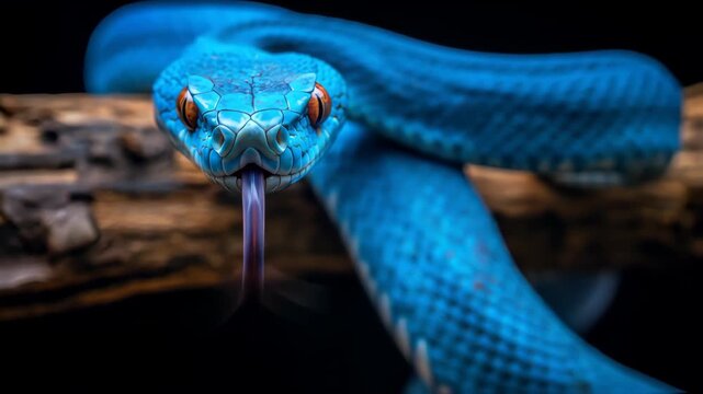 wild snake  on tropical forest