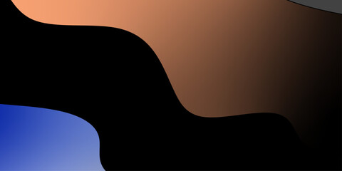 Abstract Wavy Background and Colorful Gradient Design. Abstract organic shapes modern color layers. Banner with abstract background with colorful paper cutout waves. illustration