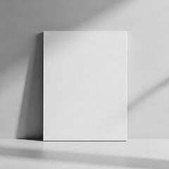 Minimalist Art Studio Aesthetic with Stretched Canvas and Soft Light