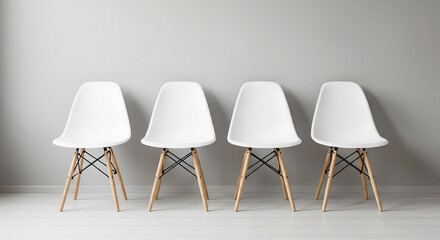 Modern Scandinavian Chairs in Clean Interior Design Setting