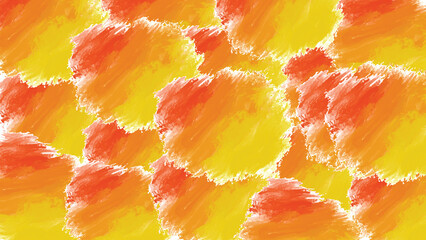 Abstract Orange and Yellow Brush Strokes Pattern vector