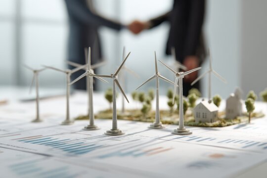 Business agreement with renewable energy solutions and sustainable development integration