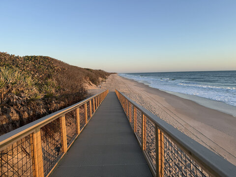 Beach Crossover Ramp to View Water