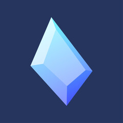 Angular Jewel with Light Effects A Modern Graphic Gemstone Design Concept