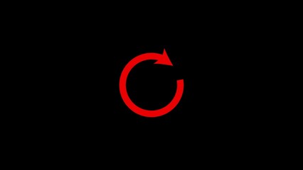 Vibrant red handwritten letter c illuminated against a stark black background with subtle digital noise