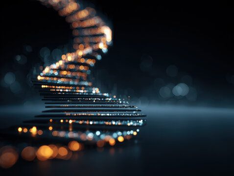 abstract graphic of an upward spiraling design