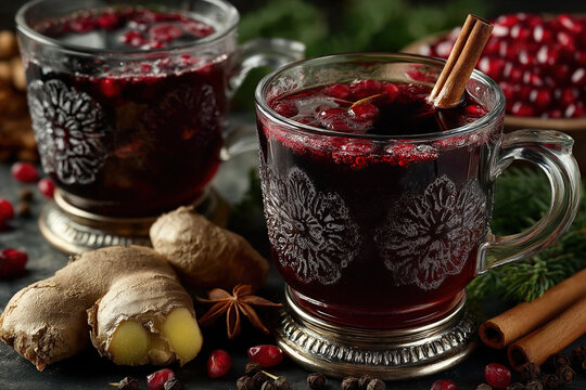 Traditional Jamaican sorrel Christmas beverage