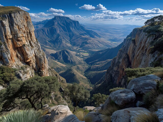 Obraz premium The breathtaking view from God??Ts Window, South Africa image