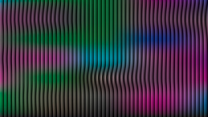 Wavy Vertical Stripes with Teal, Pink, and Purple Hues