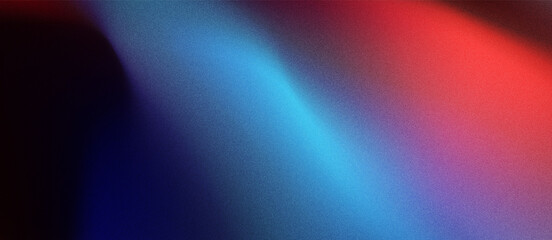 background grainy concept black, blue and red light gradient colorful