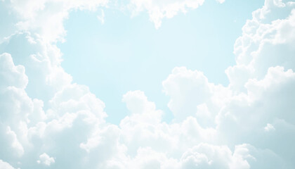 Abstract blue sky with clouds background. Bright white clouds over blue sky. White cloud on blue sky. Natural sky beautiful blue and white texture background. Blue sky with cloud.