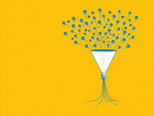 abstract funnel graphic design illustration