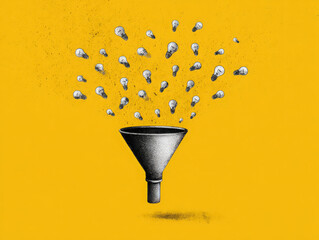 abstract funnel graphic design illustration