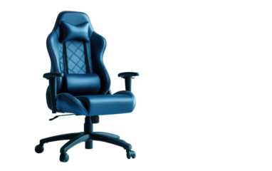 Gambling blue chair on white background.png
