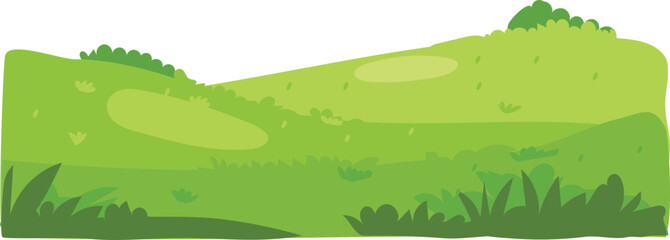 Lime green scenic landscape cartoon background