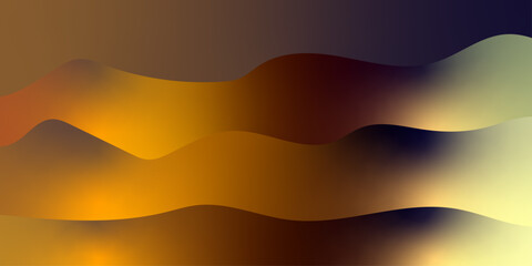 Abstract Wavy Background and Colorful Gradient Design. Abstract organic shapes modern color layers. Banner with abstract background with colorful paper cutout waves. illustration