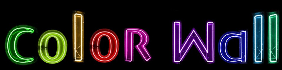 Color Wall néons arc-en-ciel