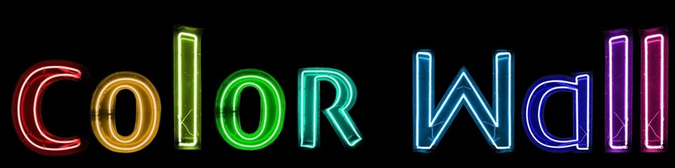 Color Wall néons multicolores