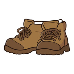 Brown Boots vector icon image transparent png