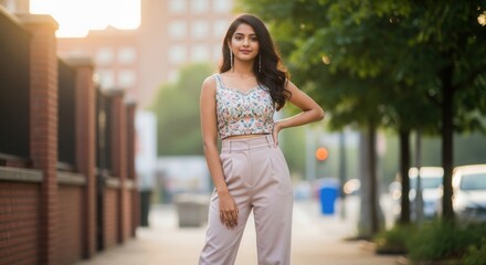 A high-angle shot captures a diverse group of creative professionals collaborating around a rustic wooden table filled with colorful charts and modern digital devices in a sunlit office