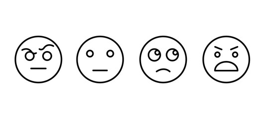 Emoticon with furrowed brows