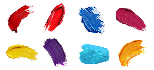 Paint stroke on transparent