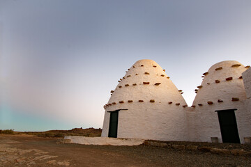 Corbelled buildings in the Karoo, South Africa, made from stone. © Angela