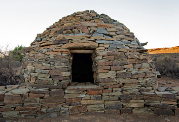 Ancient stone shelter in Africa