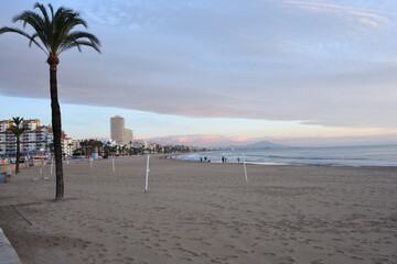sunrise on north beach, Peñiscola, Castellon de la plana,Valencian community