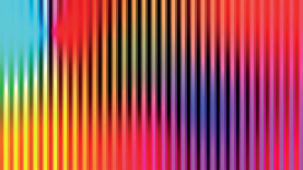 Abstract geometric shapes with vibrant color palette and helvetica text