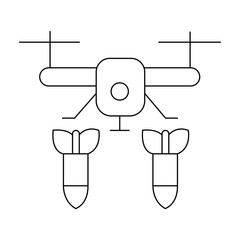 drone weapon attack icon