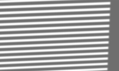 Obraz premium Geometric Horizontal Stripe Pattern from Window Blinds Shadow on a Dark Gray Wall Background for an Abstract Mockup
