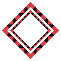 Obraz premium Vector Geometric Diamond Icon Silhouette Outline Design Pattern