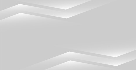 Modern White Geometric Frame Background. Abstract Business Wallpaper. Vector Illustration