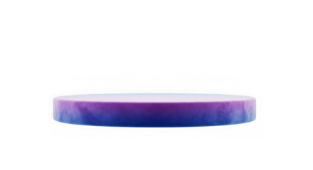 Abstract circular podium with gradient lighting on black background