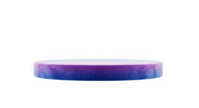 Abstract circular podium with gradient lighting on black background