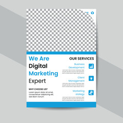 Corporate identity and business flyer template design with flyer and brochure layout