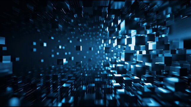 Abstract Data Cubes Motion Graphics