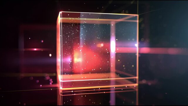 Abstract Cube Motion Graphics Background