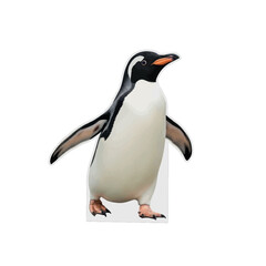Obraz premium penguin isolated on white vector illustration