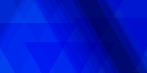 Blue Abstract Geometric Triangle Background
