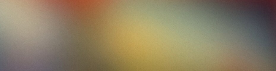 Abstract grainy background with a muted yellow, blue, and red color gradient.