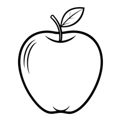 Vector illustration of an apple