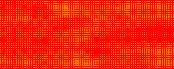 Dots halftone orange color pattern gradient texture with technology digital background.