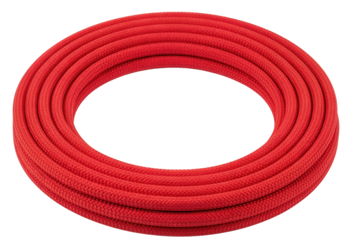 Coiled Red Rope: Strength, Security, and Adventure Essential